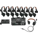 Hollyland SolidCom C1 Pro - 8S HubSet Système intercom sans fil avec base 9 postes (1,9GHz | 350m | full-duplex)