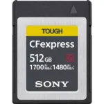 Sony CEB-G512 Carte mémoire CFexpress Type B 512Go avec File Rescue (R1700/W1480Mo/s)